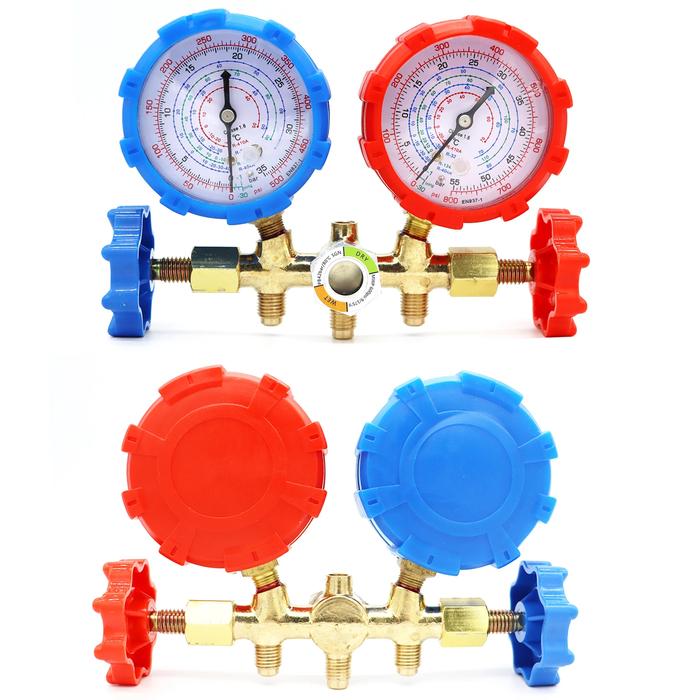 Gauge Manifold Diagnostic R410a Refrigeration R410a 3 Charging Set