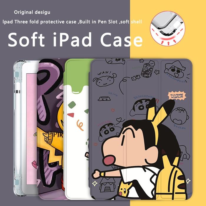 ipad case with slot pena ipad air 4 case ipad 10 pro 11 inch Air1/2 Gen 5/6 Air 11 2024 M2 M4 iPa