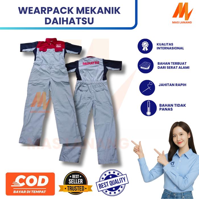 Seragam Daihatsu || Mekanik Daihatsu || Mekanik Daihatsu || Seragam Bengkel Bordir Kerja Safety Wear