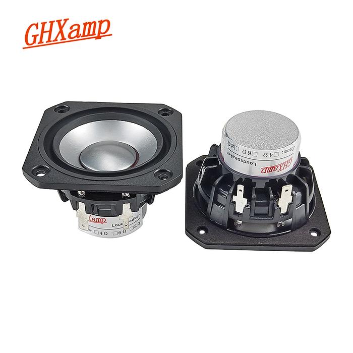 2.5 inch Square Neodymium Full Range Speaker Anodized Aluminum Cone