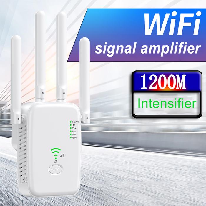 WiFi Signal Amplifier Repeater Dual Band 2.4Ghz/5Ghz WiFi Booster