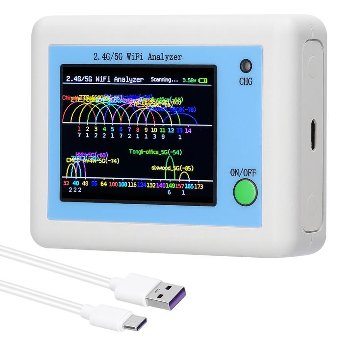 WIFI Signal Scanner 2.4G/5G WIFI Signal Usage Analyzer Router