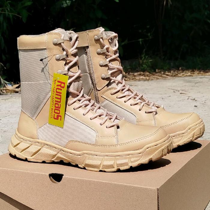 sepatu PDL krem RUMAOS satpol-pp asn tagana kulit