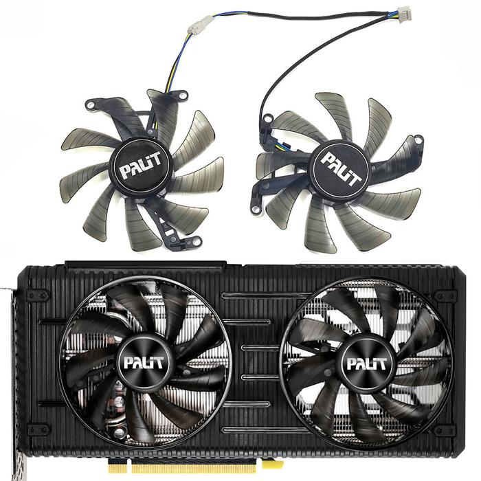 NEW 2Fan/1SET 85MM TH9215S2H-PAA01 RTX 3060 Dual GPU Fan，For PALIT GeForce RTX 3050 3060 3060Ti Dual
