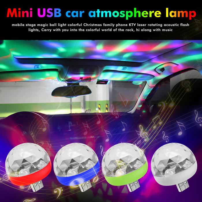 Mini USB Light DJ RGB Mini Colorful Music Sound Light USB Apple