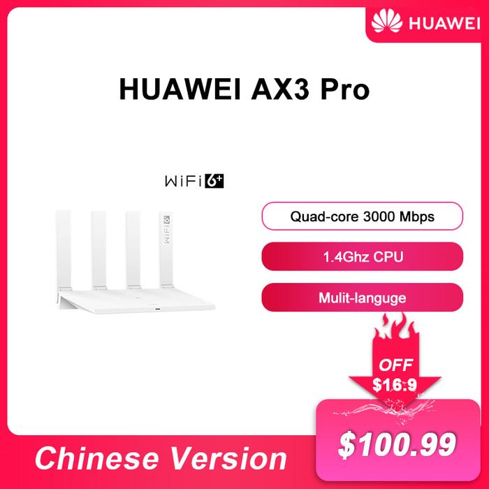 Original Huawei AX3 Pro Wifi-router Quad-core WiFi 6 Plus 3000Mbps