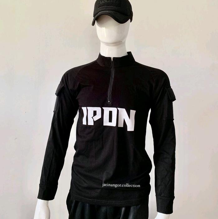 Baju Taktikal IPDN Lengan Panjang Unisex Wanita Pria