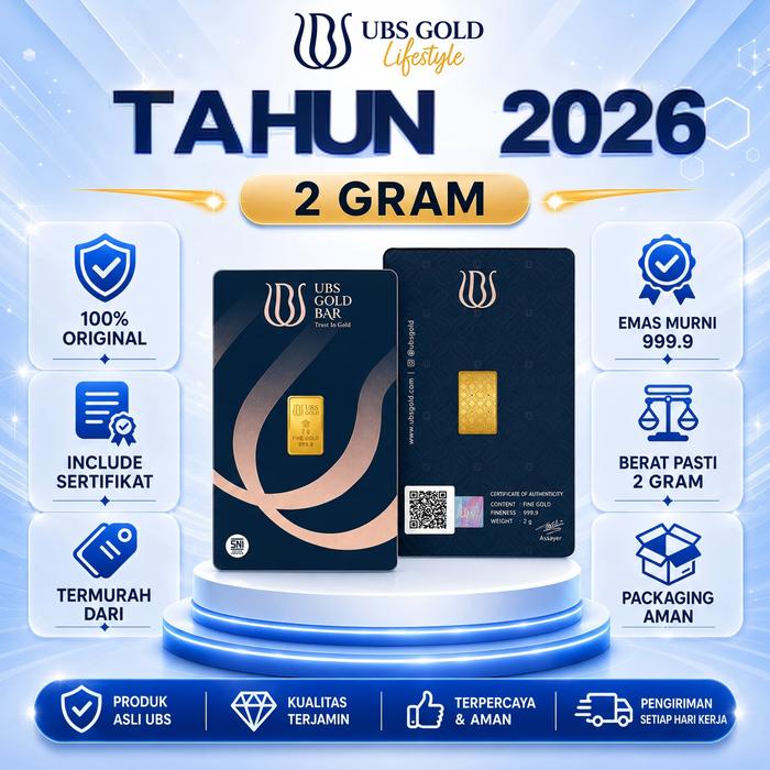 LOGAM MULIA EMAS UBS 2 GRAM 2026 TERBARU [100% ASLI]