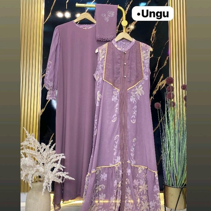 DHIFA SYARI SET OUTER JILBAB SCRAF