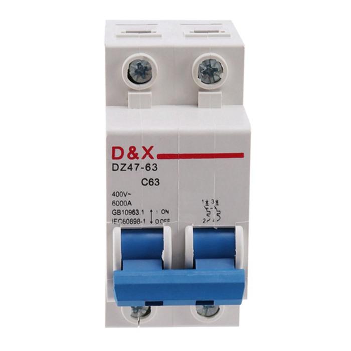 Pemutus sirkuit DC tenaga surya, pemutus sirkuit 2P 63A DC 400V MCB