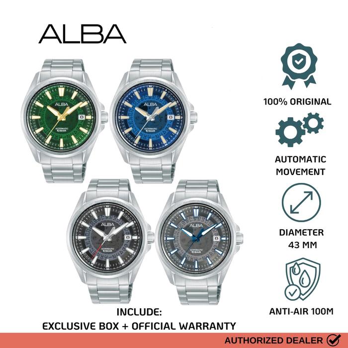 Jam Tangan Alba Men Automatic AU4027 AU4027X1 AU4029 AU4029X1 AU4031 AU4031X1 AU4033 AU4033X1 Origin