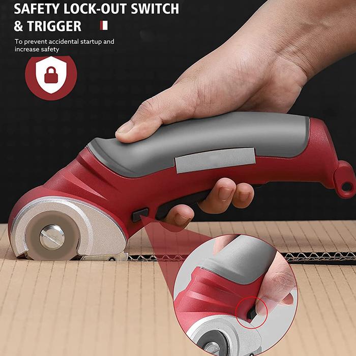 2000mAh Portable Cordless Electric Round Scissors Electric Scissors