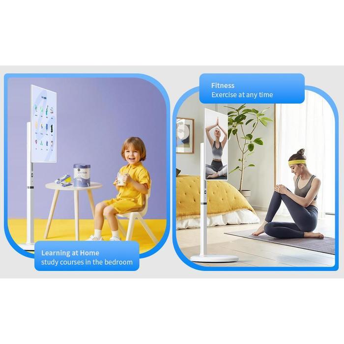 Wholesale Smart Portable Tv On Wheels 21.5 Inch Interactive Smart Touch Screen Tv Display Black Mova
