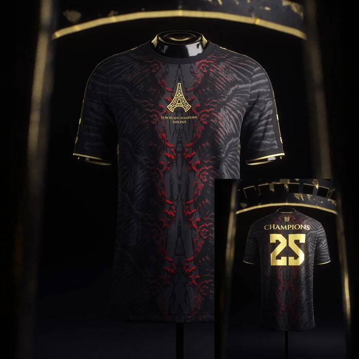 2025 PSG Special Short Sleeve Football Shirt Training Soccer Uniform Moto The Parisians European Cha