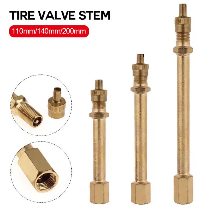 Brass Auto Tire Valve Extension Adaptor Air Tyre Stem