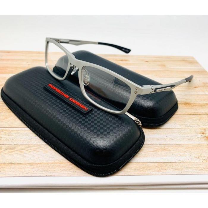 KACAMATA PORSCHE DESIGN 8188 FRAME BAHAN TITANIUM MAGNESIUM LENSA MINUS ANTI RADIASI BLURAY PHOTOCRO