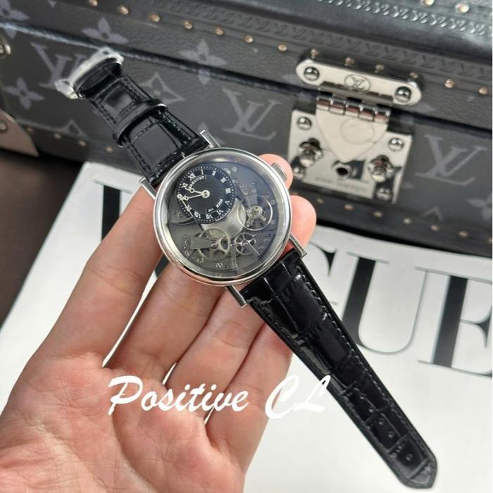 BreguetWatchTradition 7057 Leather Strap Black ZF Factory 40mm
