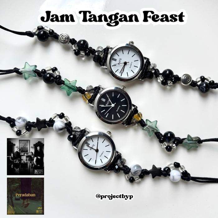 Jam Tangan Manik Feast “Tarot”/Jam Tangan Manik Serut Album Feast Inspirasi free Box watch