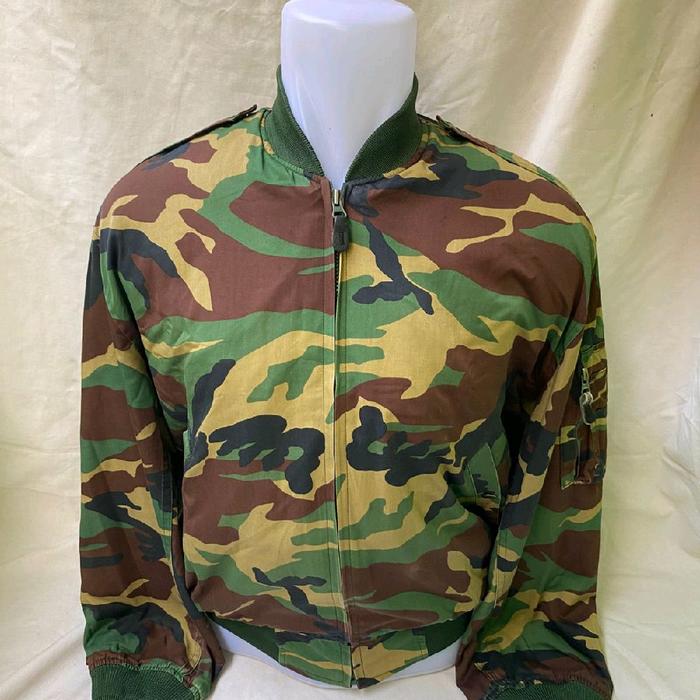 Jaket Bomber Pilot ECWCS Loreng Woodland Vintage ROKA Korea Army (2)