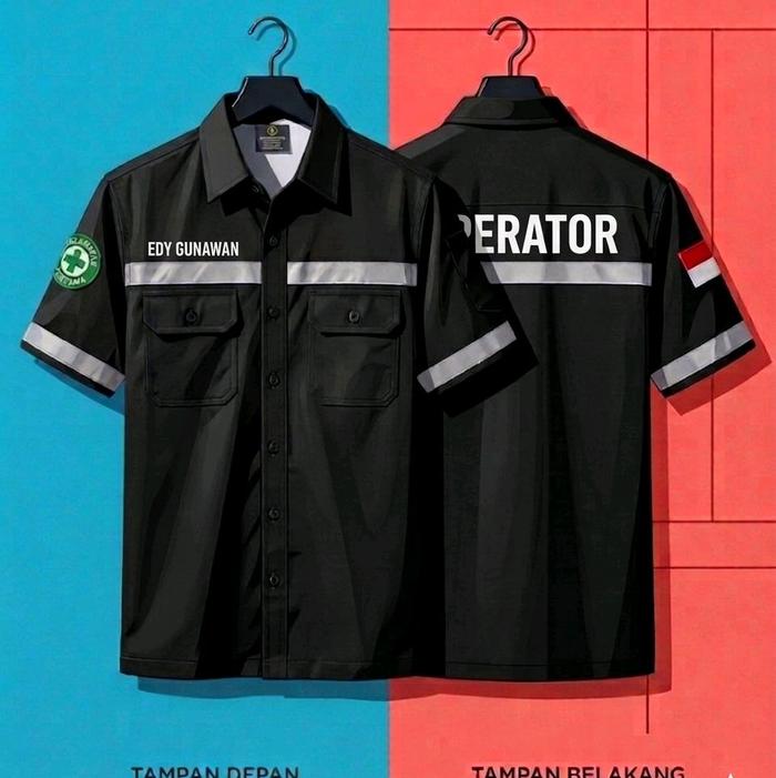 wearpack bordir lengan pendek Safety