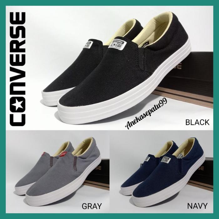 SEPATU PRIA WANITA CONVERSE SLIP ON KASUAL UNISEX / SEPATU KULIAH SEKOLAH PROMO / SEPATU COWOK CEWEK