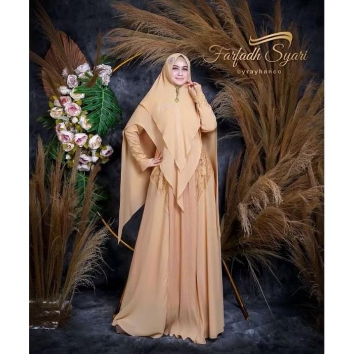 Belvina Syari Gamis Set Khimar By Rayhan