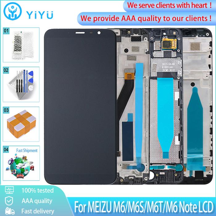 Original LCD For MEIZU M6 Note M6S M6T LCD Display Touch Screen With