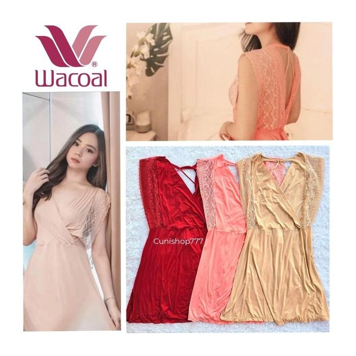 New LINGERIE WACOAL MOOD NIGHT GOWN BAJU TIDUR WANITA DASTER IN 4490 K26 NIGHT DRESS PIYAMA PAJAMAS