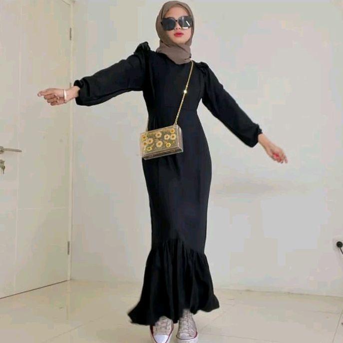 Cod Gamis Sayidna Casual Kondangan Lebaran Bridesmaid Bahan Adem Rayon Twill Remaja-Dewasa S-3XL