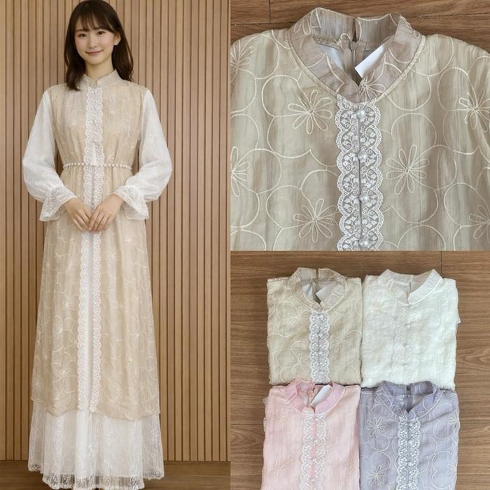 Zia - Haruna - Kinan Dress FairyCrepe Terbaru Ied Serries Gamis Baju Lebaran Kondangan Gaun Muslim W