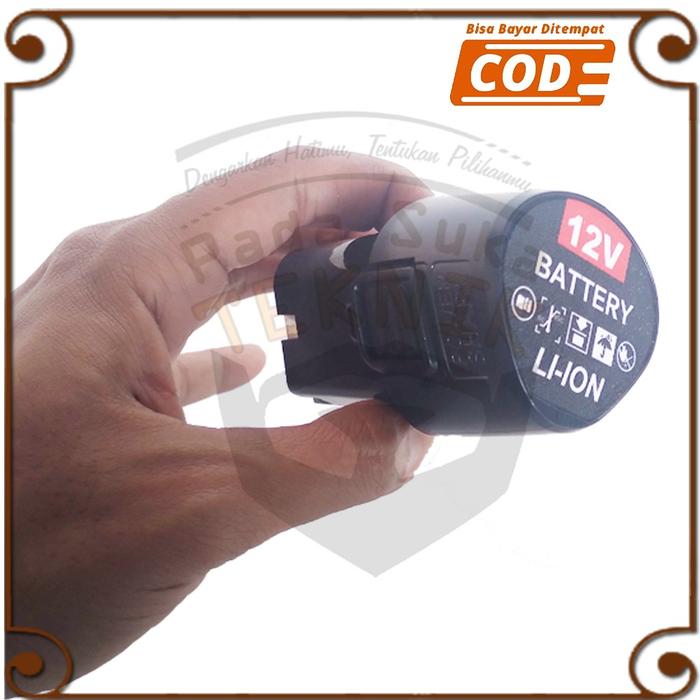 Batere Baterai Battery Batre Mesin Bor Cordless Drill 12V Cas JLD TOOLS