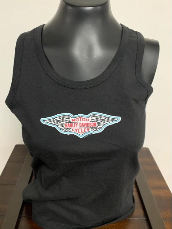 Kaos Harley-Davidson Wanita (ORIGINAL) Women’s Retro Patch Tank Top - SIZE S - Lawless HD