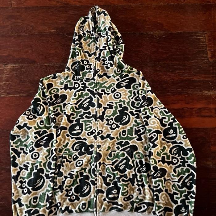 Bape Keith Haring Zip Hoodie rare item not supreme stussy