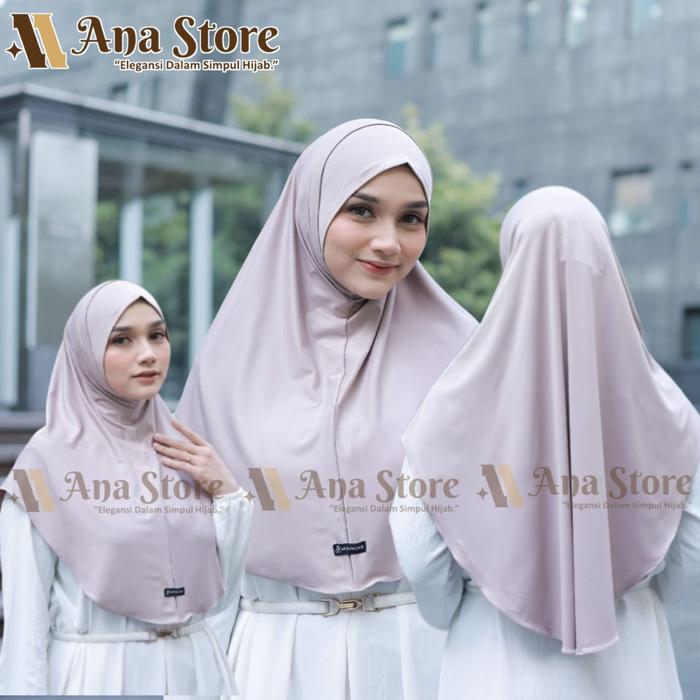 AnaStore Jamila Loly - Hijab Instan Malay Bergo Instan Malay Jilbab Jamila Malay Kerudung Instan - S