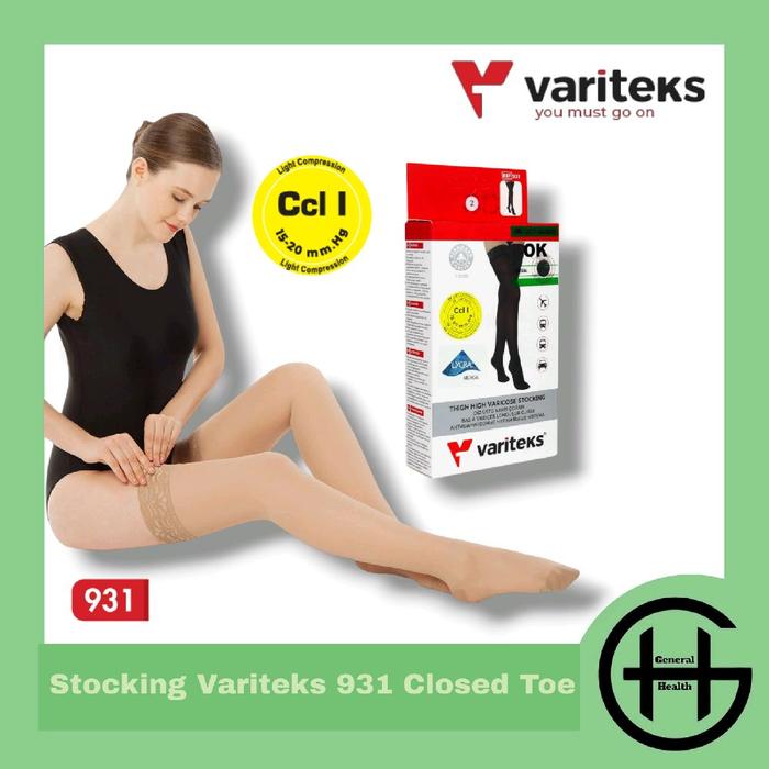 Stocking Kompresi Ringan Variteks 931 CCL I Closed Toe Stocking Varises Variteks