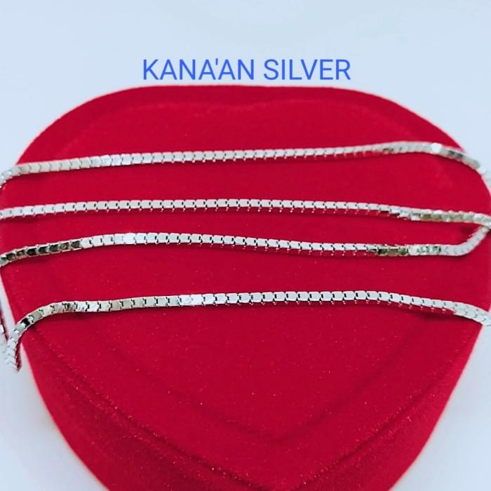 Kalung perak pria & wanita melano kaca/ Kalung pria perak silver 925