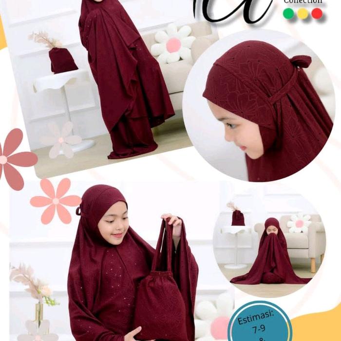Mukena Anak Poppy/Mukenah Anak Premium/Mukenah Anak Adem/Mukenah Anak Terbaru/Mukenah Anak Kids/Muke