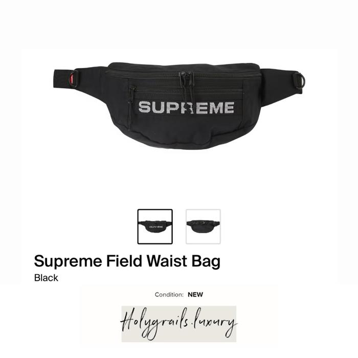 Supreme Field Waist Bag Black 100% Original