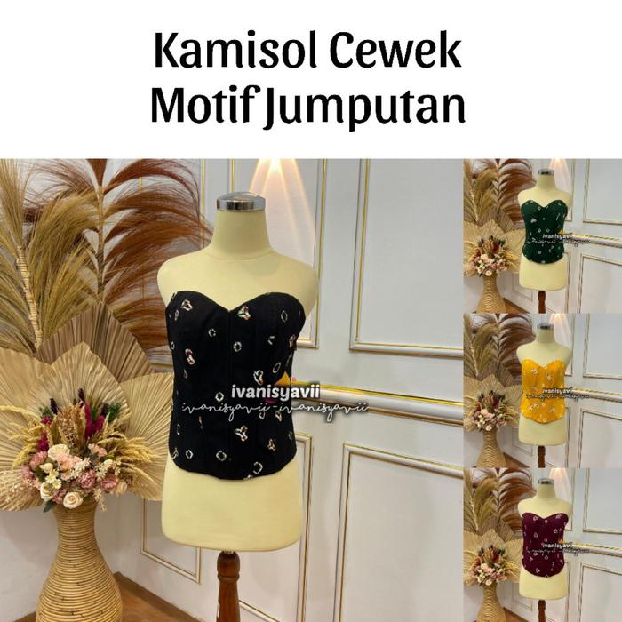 KAMISOL JUMPUTAN • (NS-Kamisol) Kamisol Motif Jumputan DISKON