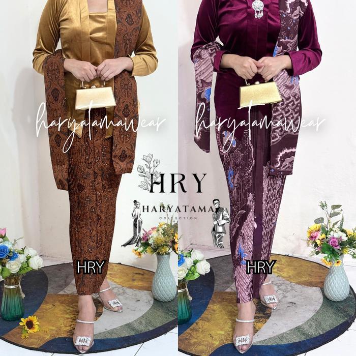 [1 SET Kebaya] Rok dan Selendang Batik Plisket ber Wiru/Wiron / Jarik Instan / Among Tamu Kondangan 