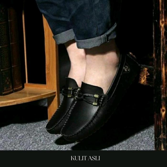 PREMIUM (READY) terjamin Sepatu Fantofel Pansus Casual Hitam Pormal Kantor Terbaru untuk Pria - Pant