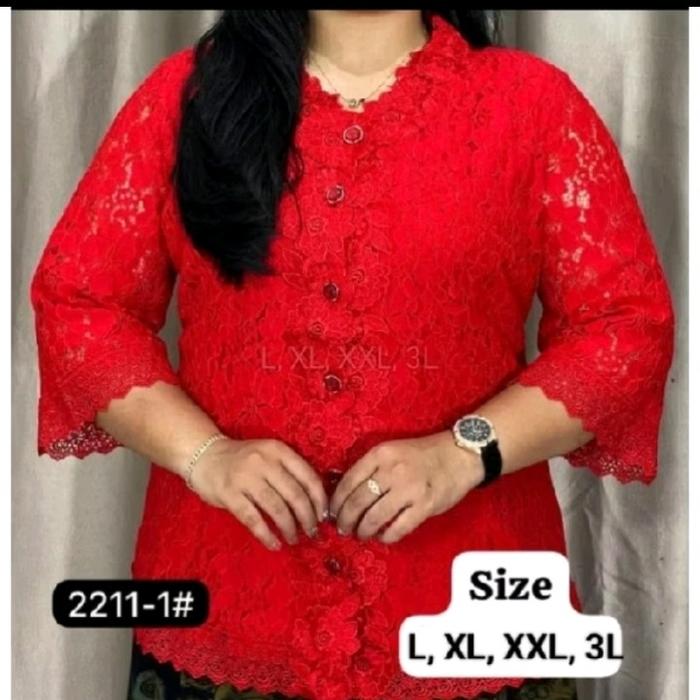 Blus Brokat Laurent CZ Premium