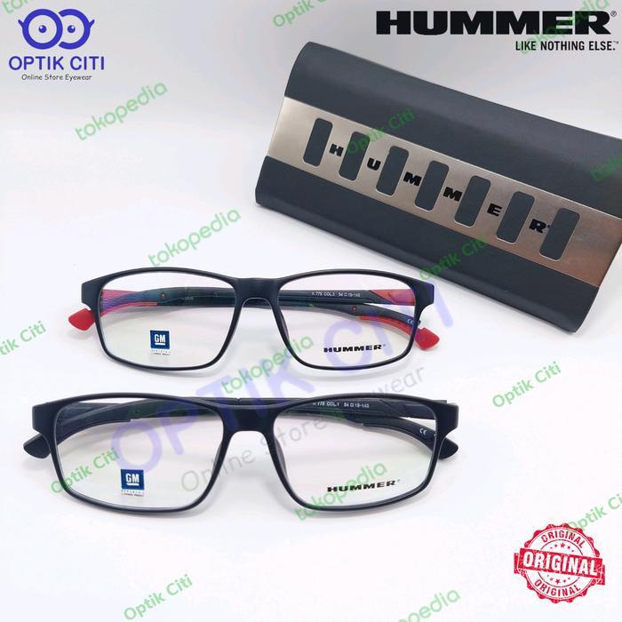 frame kacamata pria sporty hummer H 775 Ear lock Ringan original