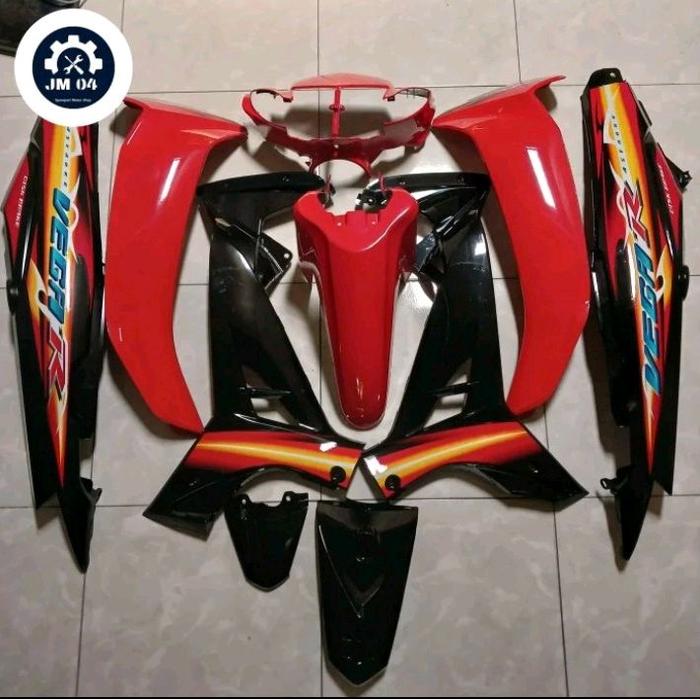 bodi motor Vega r new merah hitam