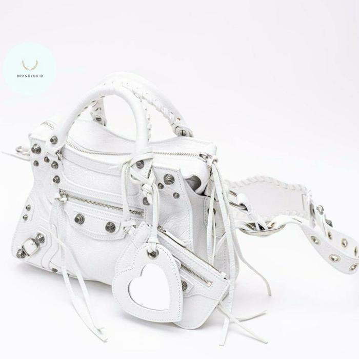 Balenciaga neo cagole XS shoulder bag white & Grey