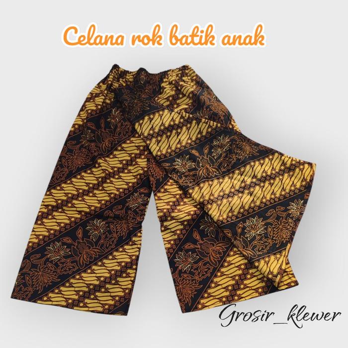 Celana Rok Batik Anak - Rok Celana Batik