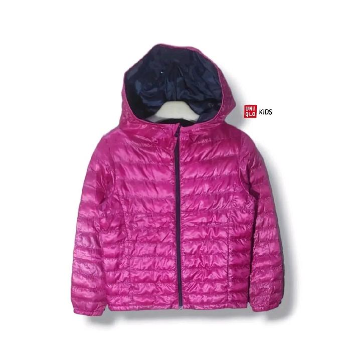UNIQLO Kids Girls UL Down Jacket Bulang ‎Pink Size 150 fit 11-12 years (P57xL47) Jaket anak remaja b