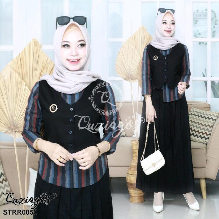QUZIAGOS SETELAN 3IN1 KATUN PREMIUM ORIGINAL Wanita
