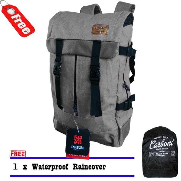 Tas 3.3 FASHION SALE Carboni Tas Ransel RA00040 40L Semi Tas Gunung - Grey Raincover VCSP