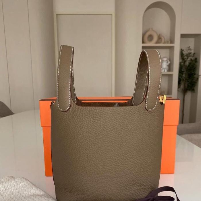 Ex Studio Luxco Herm*s Picotin Lock 18 Etoupe Preloved VVIP